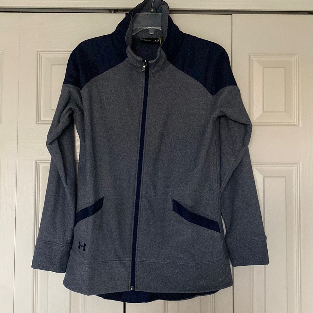 Grey Under Armour Zip Up Jacket